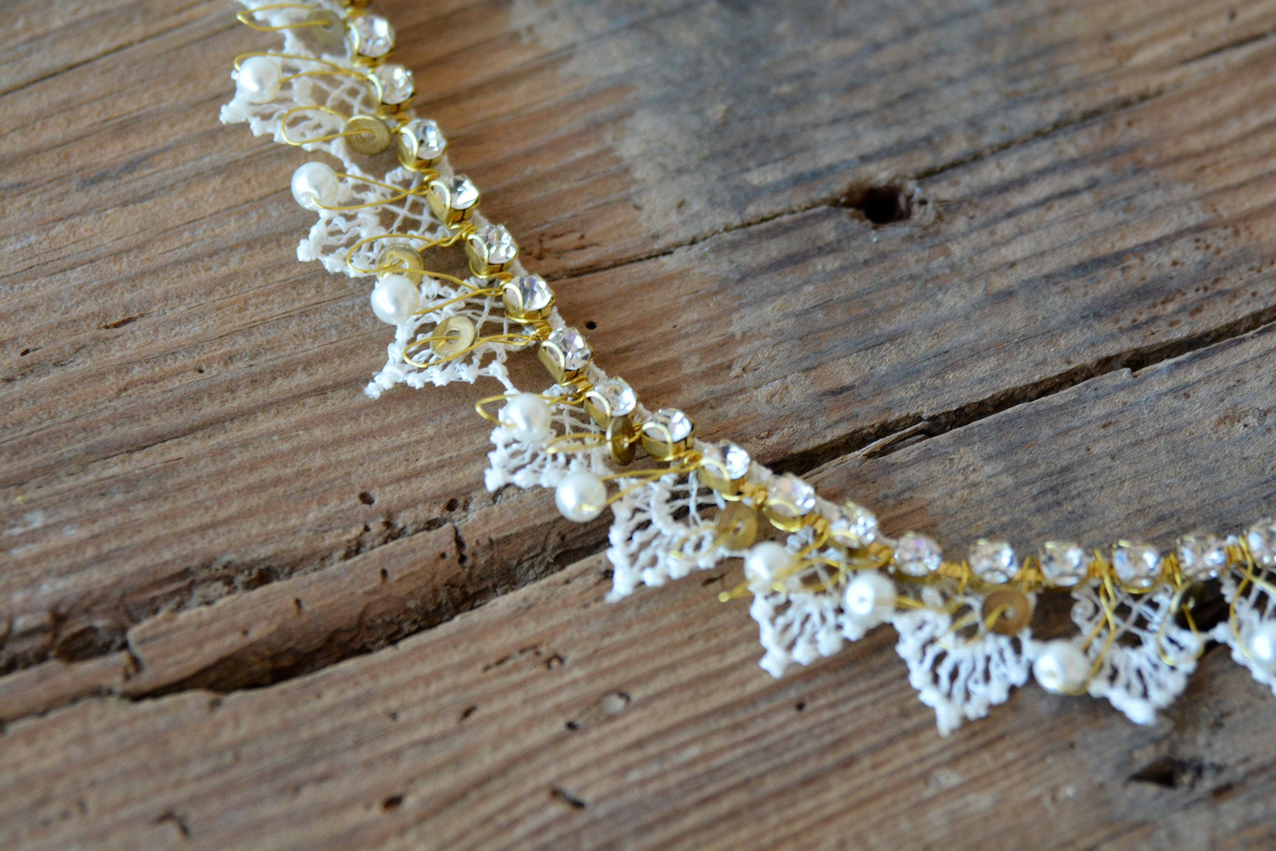 Crystal Floral Bridal Headband - Image 4