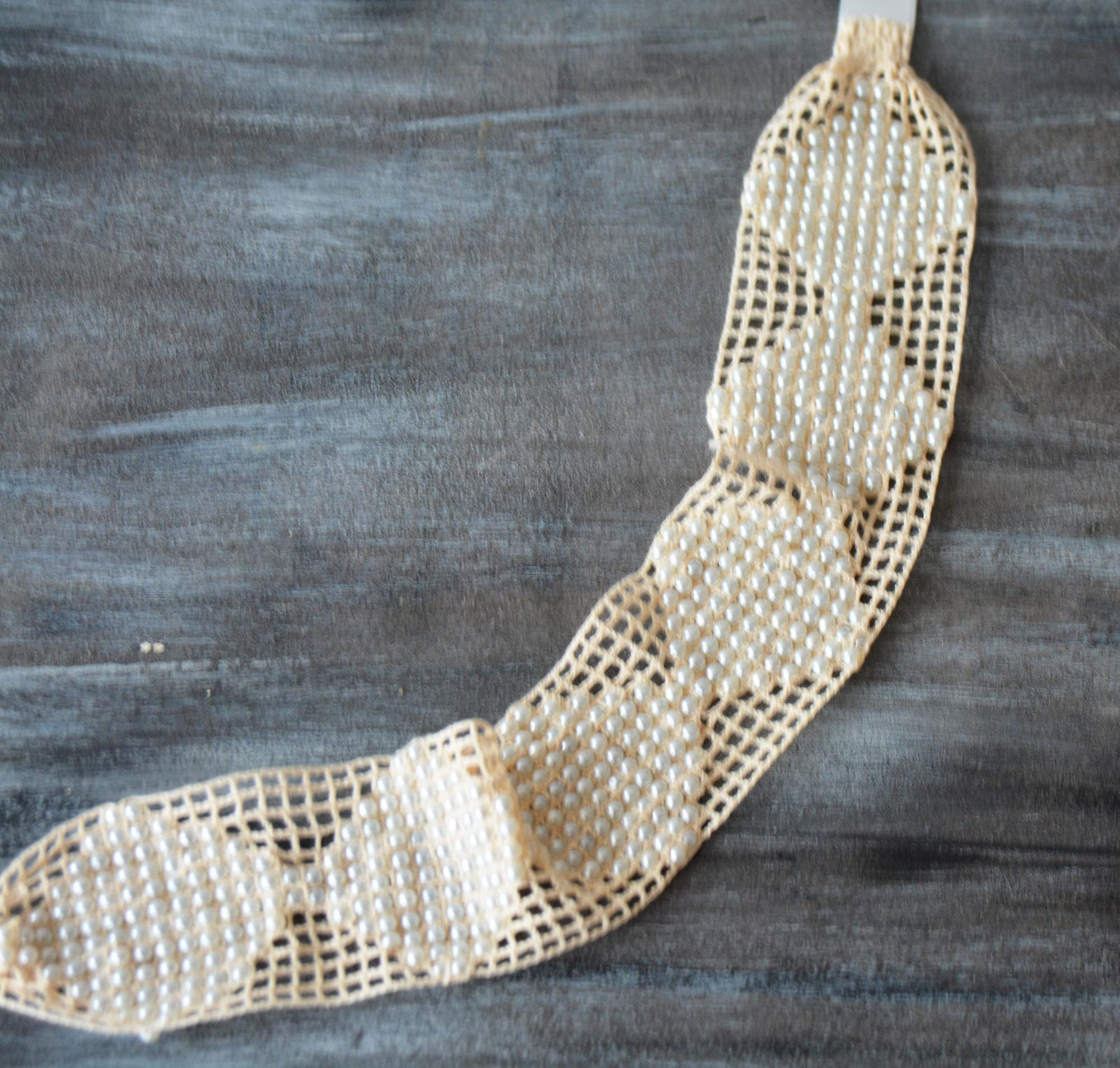 Pearl Crochet Bridal Headband - Image 5